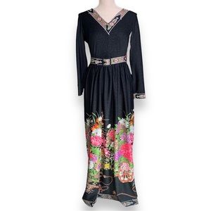 MISS ELLIETTE | ✨ VINTAGE ✨ Floral Long Sleeve Belted Dress Size 4